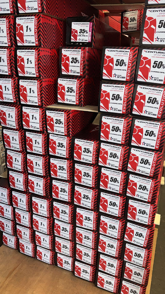 Charcoal Evolution 1% High Performance 24"x100ft 2Ply CENTURION